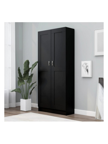 Sonata Библиотека, черна, 82,5x30,5x185,5 см, ПДЧ