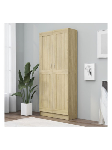 Sonata Шкаф за книги, дъб сонома, 82,5x30,5x185,5 см, ПДЧ