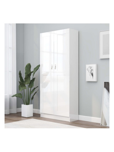 Sonata Библиотека, бял гланц, 82,5x30,5x185,5 см, ПДЧ