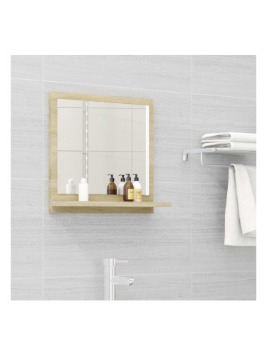 Sonata Огледало за баня, дъб сонома, 40x10,5x37 см, ПДЧ