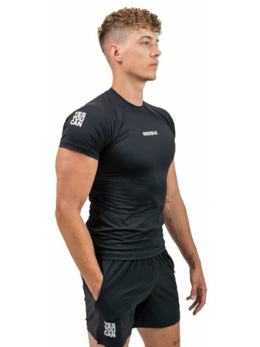 Nebbia Workout Compression T-Shirt Performance Black 2XL Фитнес тениска