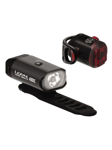 Lezyne Mini Drive 400XL / Femto USB Drive Черeн Front 400 lm / Rear 5 lm Велосипедна лампа