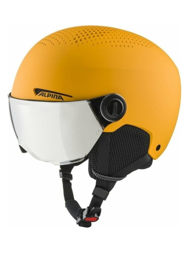 Alpina Zupo Visor Q-Lite Junior Ski helmet Burned/Yellow Matt M Каска за ски