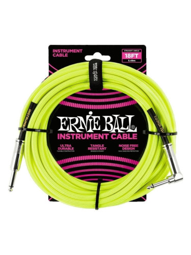 Ernie Ball P06085-EB Жълт 5,5 m Директен - Ъглов