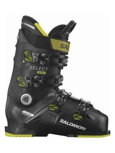 Salomon Select 80 Wide Black/Acid Green/Beluga 26/26,5 Обувки за ски спускане