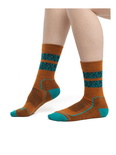 Мерино чорапи - Icebreaker - Womens Merino Hike+ Light Crew Natural Summit Socks