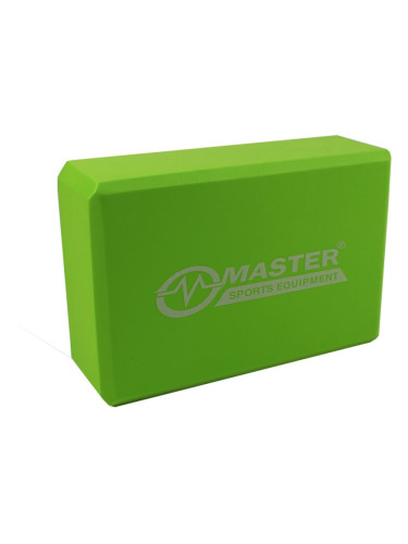 Master Sport Master Yoga йога блок боя Green (23 × 15 × 7,5 cm) 1 бр.