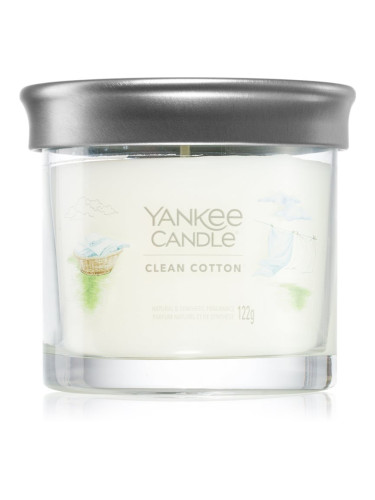 Yankee Candle Clean Cotton ароматна свещ Signature 122 гр.