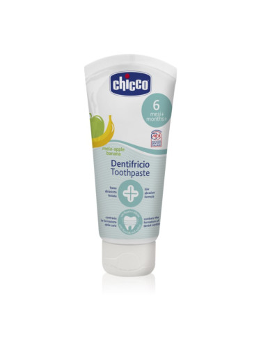Chicco Oral Care Toothpaste паста за зъби за деца вкус Apple & Banana 6 m+ 50 мл.