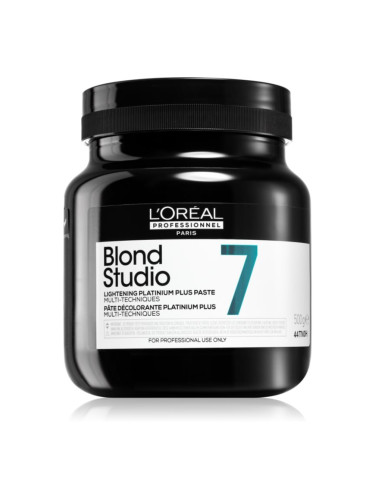 L’Oréal Professionnel Blond Studio Platinium Plus изсветляваща крем за естествена или боядисана коса 500 гр.