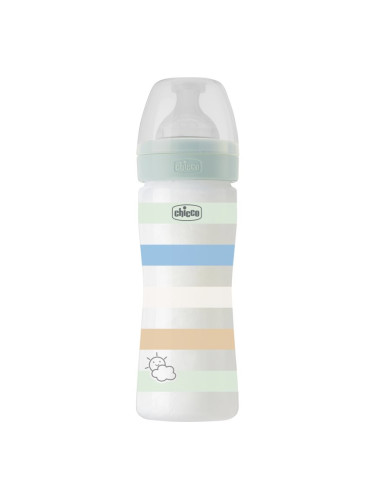 Chicco Well-being Colors бебешко шише Boy 2 m+ 250 мл.