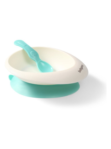 BabyOno Be Active Bowl with a Spoon комплект за хранене Mint 6 m+ 1 бр.