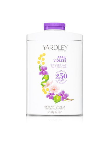 Yardley April Violets парфюмирана пудра за жени 200 гр.