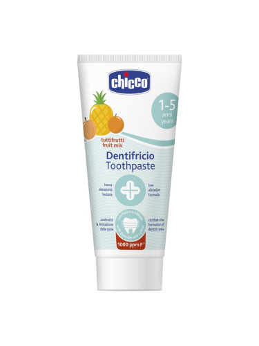 Chicco Toothpaste Fruit Mix детска паста за зъби с флуорид 1-5 y 50 мл.