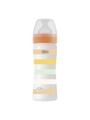 Chicco Well-being Colors бебешко шише Universal 2 m+ 250 мл.