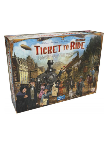  Настолна игра Ticket to Ride Legacy: Legends of the West - семейна