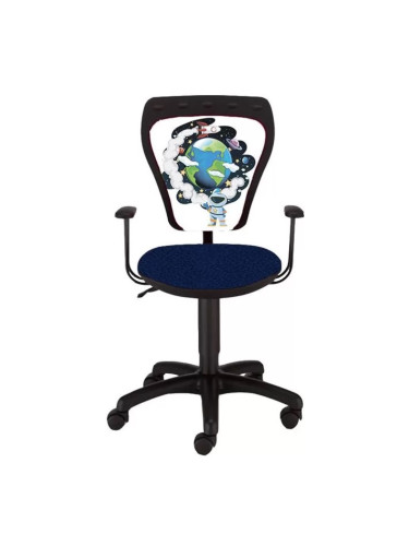 Детски стол Ministyle Black Astro Around the Eart