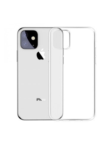 Силиконов кейс MBX 1.8-2mm, За iPhone 11 (6.1), Прозрачен