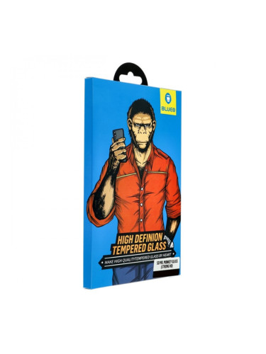 Стъклен протектор Blueo 5D Full Strong HD с цяло лепило, За iPhone 11 (6.1), Черен