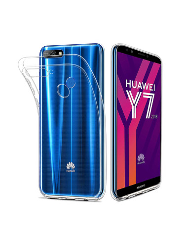 Силиконов кейс MBX, За Huawei Y7 (2019)/Y7 Prime (2019), Прозрачен