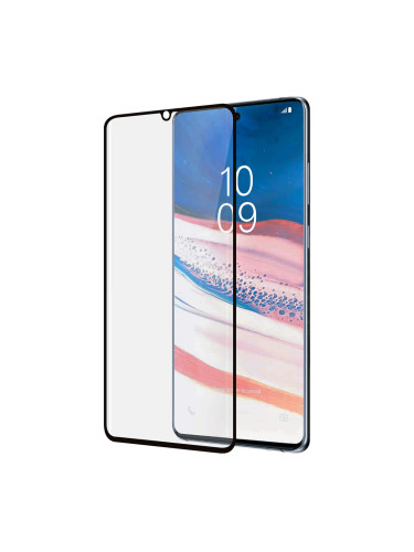 Стъклен протектор за дисплей MBX 5D Full с цяло лепило, За Samsung Galaxy Note10 Lite/A81 (N770F/A815F), Черен