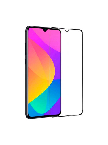 Стъклен протектор за дисплей MBX 5D Full с цяло лепило, За Xiaomi Redmi 9A/9AT/9i, Черен