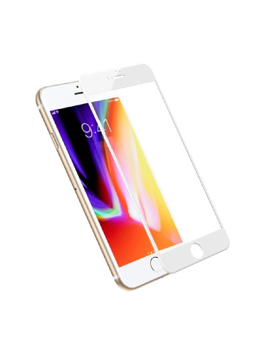 Стъклен протектор MBX 5D Slim с цяло лепило, За iPhone 7/8/SE 2020/2022, Бял