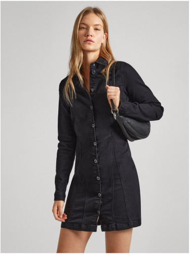 Black Women's Denim Shirt Dress Pepe Jeans - Women's