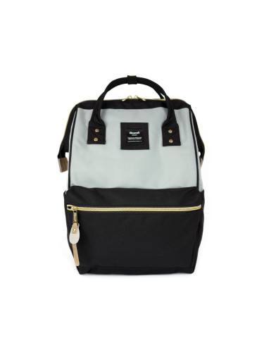 Himawari Unisex's Backpack Tr23184-4 Black/Light Grey