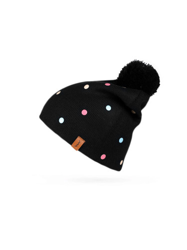 Шапка с точки и помпон
