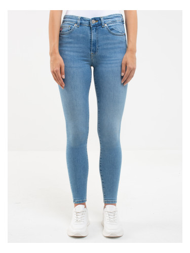 Big Star Woman's Push Up Trousers Denim 115620 Light Denim-103