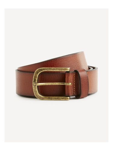 Brown men's leather belt Celio Cigraine