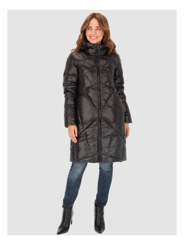 PERSO Woman's Quilted women's real down jacket with a zipper