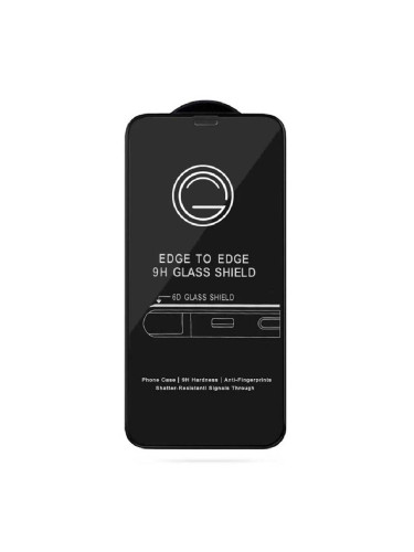 Стъклен протектор MBX 5D Slim с цяло лепило, За iPhone 12/12 Pro (6.1), Черен