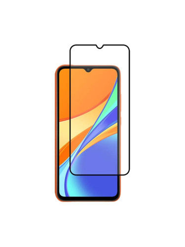 Стъклен протектор за дисплей MBX 5D Full с цяло лепило, За Xiaomi Redmi 9C, Черен