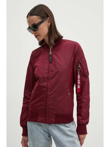 Яке бомбър Alpha Industries MA-1 TT Wmn 141041 184 в бордо преходен модел