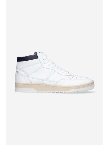 Кожени маратонки Filling Pieces Mid Ace Spin в бяло 55333491901