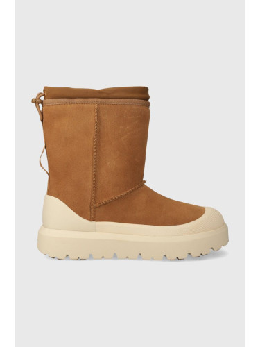 Велурени апрески UGG Classic Short Weather Hybrid в кафяво 1143992