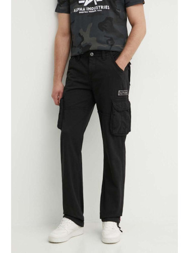 Панталон Alpha Industries Jet Jet Pant в черно със стандартна кройка 101212.03