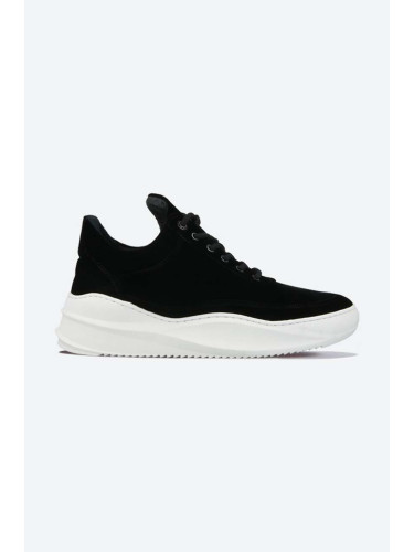 Маратонки Filling Pieces Low Top Sky Velvet в черно 25527611861