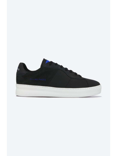 Кожени маратонки Filling Pieces Low Plain Court 683 Organic в черно 42227272006