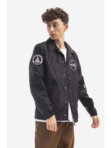 Яке Alpha Industries x Nasa Coach Jacket 126137 03 в черно преходен модел