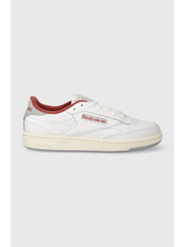 Кожени маратонки Reebok Club C 85 в бяло