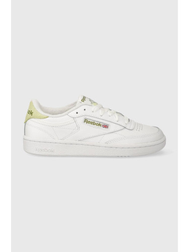 Кожени маратонки Reebok Club C 85 в бяло