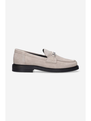 Велурени мокасини Filling Pieces Loafer Suede в сиво 44222791108