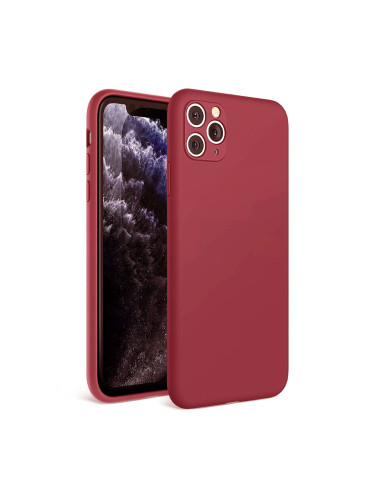 Силиконов кейс bSmart Silicone Soft Cover, За iPhone 7/8/SE 2020/2022, Бордо