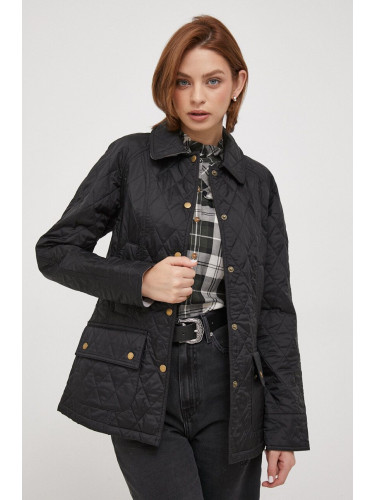 Яке Barbour Beadnell Quilt в черно преходен модел