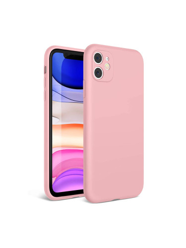 Силиконов кейс bSmart Silicone Soft Cover, За iPhone 12 mini (5.4), Розов