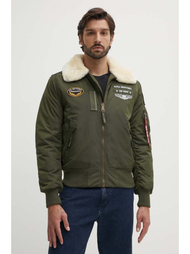 Яке бомбър Alpha Industries Injector III Air Force в зелено зимен модел 198113.257