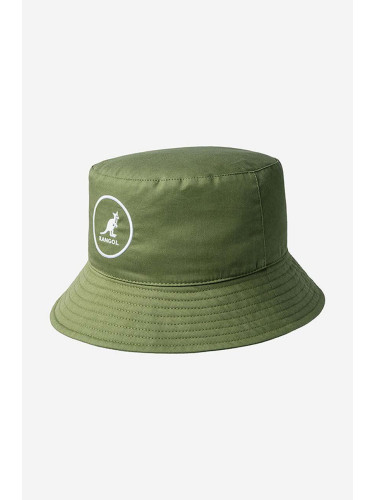 Капела Kangol Cotton Bucket в зелено от памук